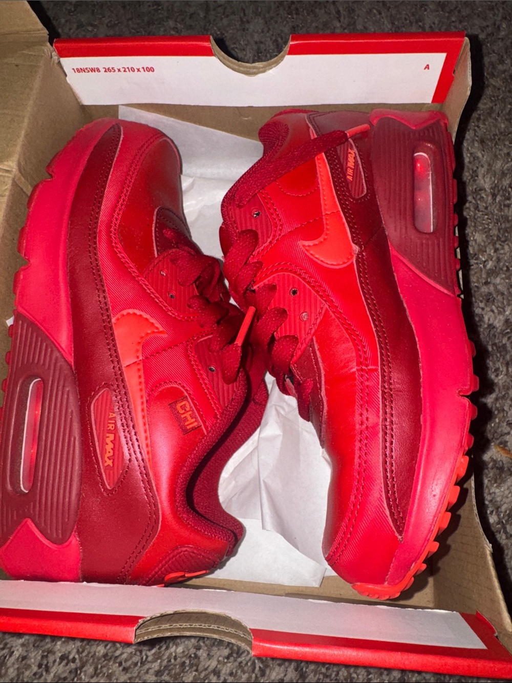 Nike Air Max All-Red Low-Top Sneakers